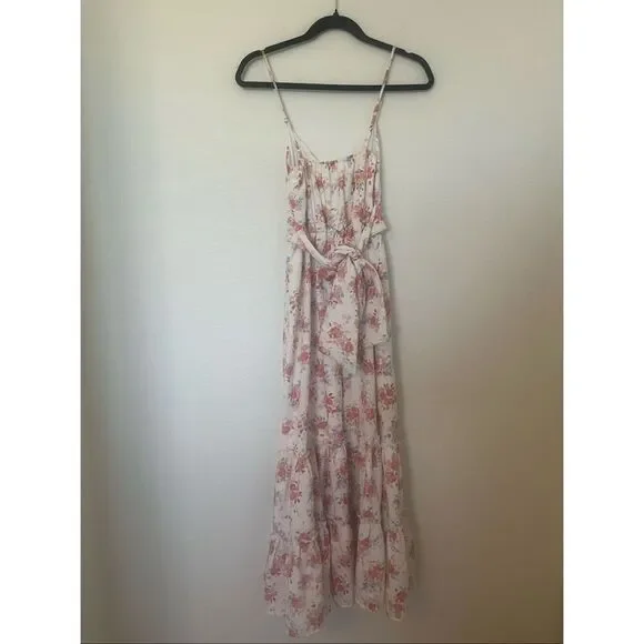 Altar'd State floral spaghetti-strap maxi dress NEW - Picture 5 of 6